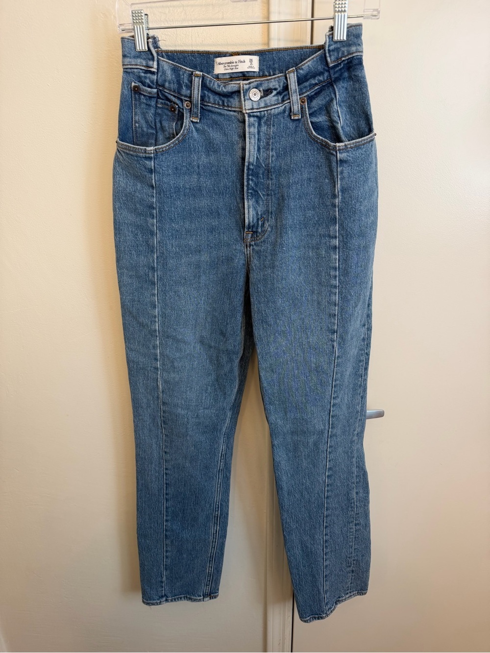 Abercrombie & Fitch Curve Love '90s Straight Ultra High Rise Jeans Size 26